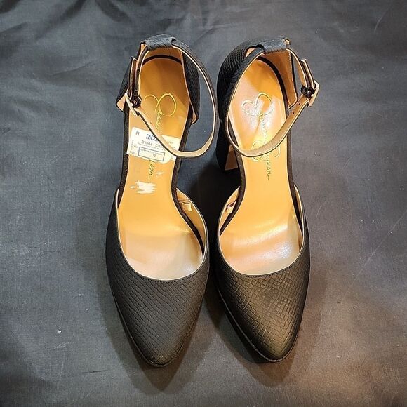 BRAND NEW JESSICA SIMPSON TEVEER CROCODILE STILETTOS SANDAL S2 - Picture 3 of 16